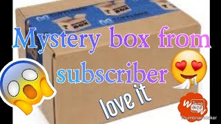 Unboxing mystery box from subscriber !!! 😱😱2019