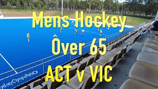 Mens masters hockey. Over 65 ACT v VIC