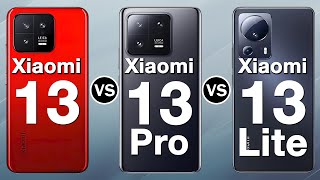 Xiaomi 13 VS Xiaomi 13 Pro VS Xiaomi 13 Lite