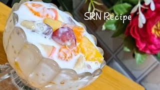 সাবুদানার ফ্রুট ডেজার্ট - Sabudana fruits Dessert | Sagu Fruit Custard Recipe। সাবুদানার সহজ রেসিপি