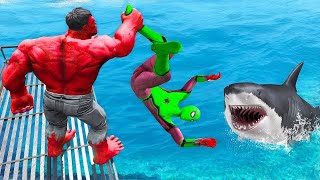 GTA 5 Water Ragdolls | Hulk vs Spiderman , Minions, Spongebob | EP 11 | #gta5 #gta5mods