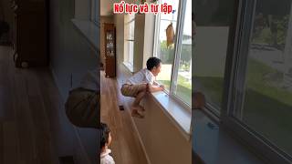 #shorts dạy con nổ lực và tự lập | try not to laugh #tranpinnockfamily