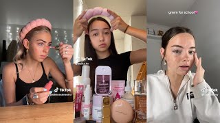 asmr grwm unintentional asmr | tik tok compilation | makeup sounds | get ready with me for school