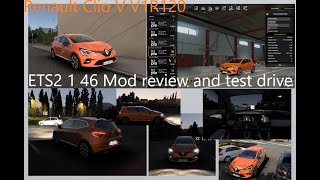 Renault Clio V V1R120 ETS2 1.46 Mod review and test drive