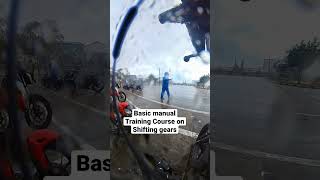 SHIFTING GEARS ON MANUAL SMALL BIKE | HONDA SAFETY DRIVING CENTER #insta360 #hondacb150r