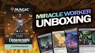 Duskmourn Miracle Worker Unboxing - Commander Deck Magic The Gathering 2024