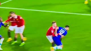 Scott McTominay Foul On Armando Borja Vs Chelsea