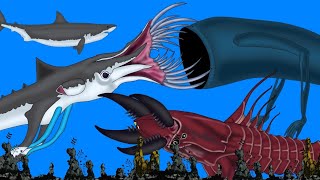 Sea Eater VS Squidshark VS Chelicerote