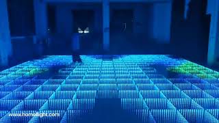 3D dance floor 225 pcs 50x50cm is testing-GUANGZHOU HOMEILIGHT MANUFACTURER