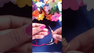 Very  easy rakhi making 😊💕 #rakshabandhan #rakhi shorts