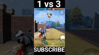 1 vs 3 Destroyed in Seconds #video #freefire #shortvideo #shorts