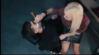 SEXIEST FEMALE 😍 BARBER IN THE WORLD 😍 BEST HAIRSTYLE ✂️ FOR MEN 💈