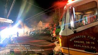 20230919 2nd Alarm Garage Walnut Street, Ashland, Schuylkill County, Pa