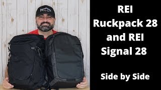 REI Ruckpack 28 and REI Signal 28 Side by Side