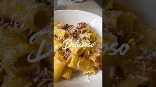 🇮🇹 PASTA a la CARBONARA 🤌🏻 Receta casi original, sin guanciale y SIN NATA! #asmr #food #italy