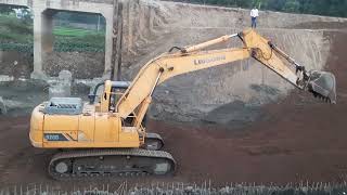 LiuGong Excavators | Spreading Sub Blsat With Excavator For Base Casting | Heavy Equipment