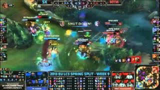 SK Forg1ven Lucian VS MYM MrRallez Jinx Highlights   2015 EU LCS Spring W9D1