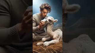 Man rescue a weak baby camel 🐫 #africananimals4k #animals #camel #weakanimal #weakcamel #tiger #lion