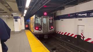 MTA NYCT: R160 F train departing Jay Street Metrotech with Zoho One Wrap