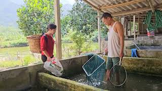 Digging fish ponds after typhoon Yagi-Lý Thị Hoa