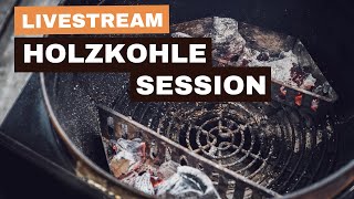 Livestream (KEIN VIDEO) - Bratwurst & Spargel auf Holzkohle 🤩