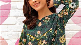 New linen spring summer collection 2023 - Latest Neckline collection