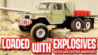 Loaded with explosives 6x6 RC SCX10 Axial Tamiya