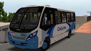 Proton Bus Simulator com Caio F2400 da cascatinha, carro 5053. Linha nova, mapa morro alto.