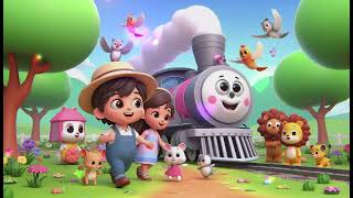 Color Train | @FrozenKidsNurseryRhymes | Cartoon Song