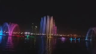 Colourful Water Fountain | Al Mujarrah Park #sharjah #park #waterfountain #colourful #throwback