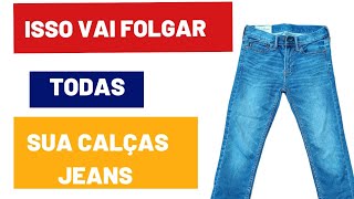 2 MÉTODOS PARA AUMENTAR CÓS DE CALÇA JEANS/ COMO ALARGAR CÓS DE CALÇA JEANS SEM MÁQUINA.