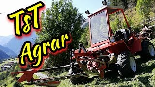 👨‍🌾Agrarwirtschaft in den Bergen 🏔 :Mähen und zetten🚜 Reform Metrac 2003