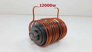 How to make 220v 12000w Free Energy Better For At Home with transformer free electricity generator