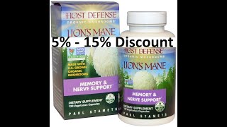 Discount - Fungi Perfecti, Lion's Mane, Memory & Nerve Support, 120 Vegetarian Capsules Review