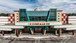 Abandoned Retro IMAX Movie Theater Full of NEON Lights