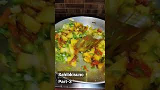 Shimla Aloo 🤤 #shimla #capsicum #sahibkisuno #conquerorsrekhi #food #viral #shorts #homemade #asmr