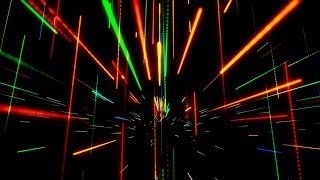 Motion Graphics Neon Light Lines 4K Disco VJ Loop Footage | Videohive