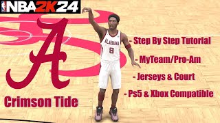 NBA 2k24 - Best MyTeam/Pro-Am Jerseys - Alabama Crimson Tide