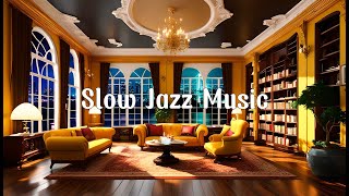 Slow Jazz  music for relaxation ☕Cozy Coffee Shop Ambience☕ Smooth Jazz Instrumental Music