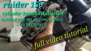 tamang Pag set ng timing sa raider 150 ( diskarte sa valve shims )