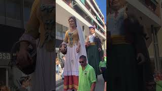 Els Gegants de Llinars del Vallès visiten Molins de Rei amb la Colla Gegantera de la Patufa