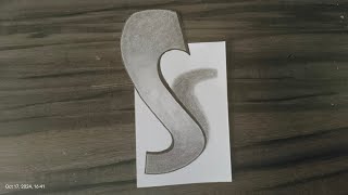 3D Letter S Step By Step Tutorial 😊 | #video