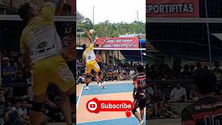 Superblok Oky damar atas Rendy tamamilang #hobivoli #volitarkam #proliga #voliindonesia