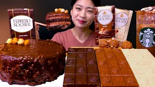 🍫Chocolate😍초코파티!✨입안 가득 달콤한 페레로로쉐 먹방❤[Ferrero Rocher,Starbucks,Java Chip] Mukbang