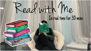 Read With Me In Real Time For 30 Minutes! *With Chill Background Music* | Reading Vlog! ACOTAR