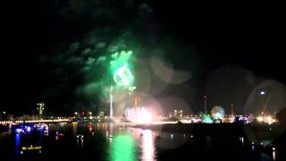 Rheinkirmes Düsseldorf Feuerwerk 2015