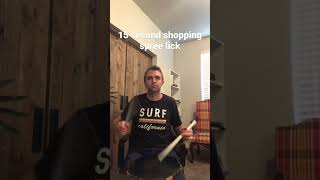 15-second shopping spree lick