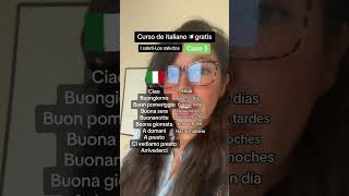 10 saludos en italiano curso de italiano clase 3 #idiomas #italiano #languages