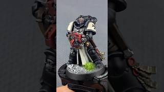 Black Templar Intercessor painting process! #warhammer #warhammer40k #warhammer40000 #miniature #40k