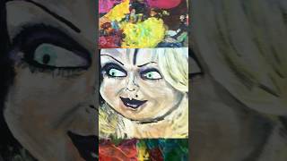 Bride of Chucky Doll #art #viral #artshorts #shorts #viralart #viralshorts #painting #shortvideo